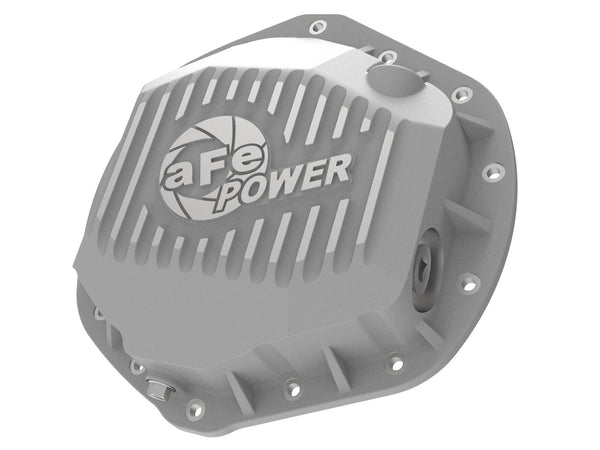 AFE: Street Series Rear Differential Cover Raw w/ Machined Fins RAM Diesel Trucks 14-18 L6-6.7L; RAM Gas Trucks 14-18 V8-5.7L/6.4L