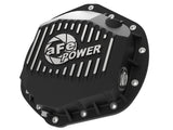 AFE: Pro Series Rear Differential Cover Black w/ Machined Fins GM Diesel Trucks 01-19 V8-6.6L (td) / GM Gas Trucks 01-19 V8-8.1L/6.0L