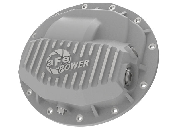 AFE: Street Series Front Differential Cover Raw w/ Machined Fins RAM Diesel Trucks 13-18 L6-6.7L; RAM Gas Trucks 13-18 V8-5.7L/6.4L
