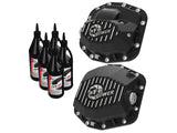 AFE: Pro Series Front & Rear Differential Covers - Machined Fins w/ Gear Oil Jeep Wrangler (JL) 18-20 (Dana M186 & M220) Part Number: 46-7101AB