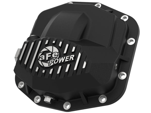 AFE: Pro Series Front Differential Cover Black w/ Machined Fins Jeep Wrangler (JL) 18-20 / Gladiator (JT) 2020 (Dana M210)