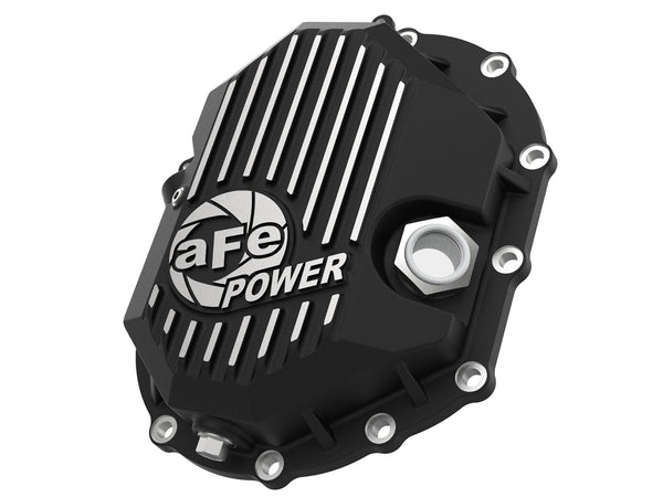 AFE: Pro Series Front Differential Cover Black w /Machined Fins GM 2500/3500 11-18 V8-6.0L/6.6L (AAM 9.25)