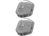 AFE: Street Series Front & Rear Differential Covers Raw w/ Machined Fins Jeep Wrangler (TJ & JK) 97-18 (Dana 44 & Dana 44)