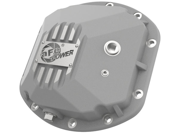 AFE: Street Series Front Differential Cover Raw w/ Machined Fins Jeep Wrangler (TJ & JK) 97-18 (Dana 30)