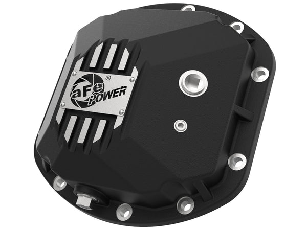 AFE: Street Series Front Differential Cover Black w/ Machined Fins Jeep Wrangler (TJ & JK) 97-18 (Dana 30)