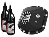AFE: Street Series Front Differential Cover Black w/ Machined Fins & Gear Oil 	 Jeep Wrangler (TJ & JK) 97-18 (Dana 30)