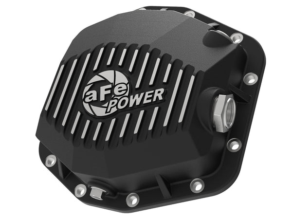 AFE: Pro Series Rear Differential Cover Black w/Machined Fins Ford Ranger 2019 L4-2.3L (t) (Dana M220)