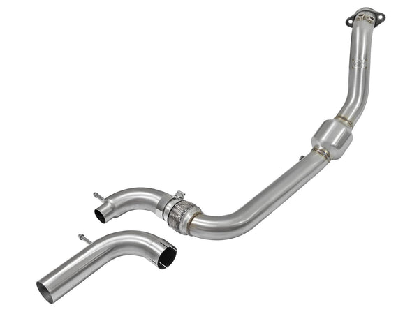 AFE: Twisted Steel Down-Pipe - Street Series Ford Mustang EcoBoost 15-19 I4-2.3L (t)