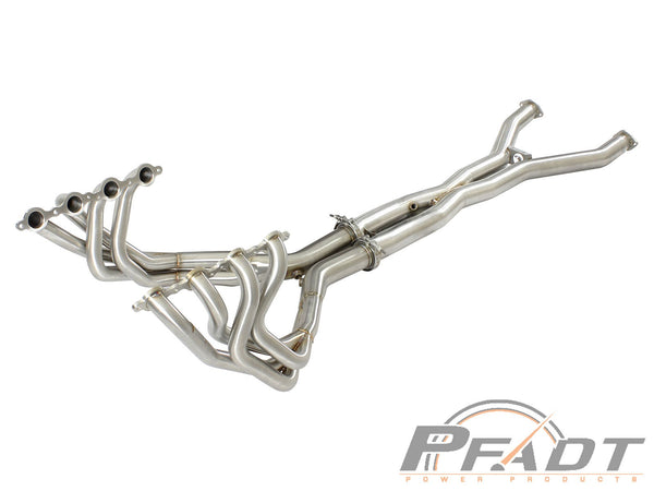 AFE: PFADT Series Tri-Y Long Tube Header & X-Pipe; Race Series Chevrolet Corvette (C5) 97-04 V8-5.7L (LS1/LS6)