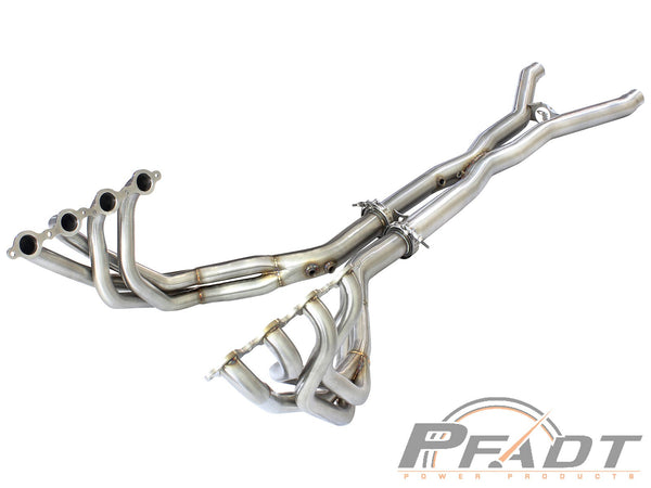 AFE: PFADT Series Tri-Y Long Tube Header & X-Pipe; Race Series Chevrolet Corvette (C6) 09-13 V8-6.2L (LS3)