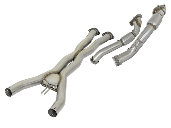 AFE: Twisted Steel Connection Pipe & X-Pipe Combo (Street Series)  ADDS UP TO: +24 HP HORSEPOWER   +24 Lbs. x Ft. TORQUE MAX GAINS Chevrolet Corvette (C7) & Z06 14-19 V8-6.2L/6.2L (sc) LT1