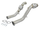 AFE: Twisted Steel Down-Pipes (Street Series) Infiniti Q50/Q60 16-19 V6-3.0L (tt)