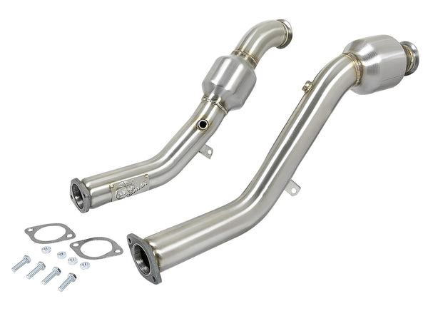 AFE: Twisted Steel Down-Pipes (Street Series) Infiniti Q50/Q60 16-19 V6-3.0L (tt)