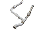 AFE: Twisted Steel Y-Pipe 3" to 3-1/2" Stainless Steel Exhaust System (Street Series) Ford F-150 EcoBoost 15-20 V6-3.5L (tt)