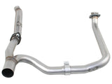 AFE: Twisted Steel Loop Delete Down-Pipe & Y-Pipe 2" to 2-1/2" 409 Stainless Steel Exhaust System Jeep Wrangler (JK) 12-18 V6-3.6L (4-Door)
