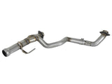 AFE: Twisted Steel Y-Pipe 2-1/4" 409 Stainless Steel Exhaust System 18-20 Jeep Wrangler (JL) / 2020 Gladiator (JT) V6-3.6L