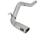 AFE: ATLAS 5" DPF-Back Aluminized Steel Exhaust System w/Polished Tip Nissan Titan XD 16-19 V8-5.0L (td)