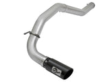 AFE: ATLAS 4" Aluminized Steel DPF-Back Exhaust System w/ Black Tip Nissan Titan XD 16-19 V8-5.0L (td)