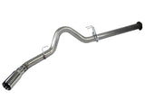 AFE: Large Bore-HD 4" 409 Stainless Steel DPF-Back Exhaust System Ford Diesel Trucks 11-14 V8-6.7L (td)