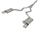 AFE: MACH Force-Xp 3" to 2-1/2" 304 Stainless Steel Cat-Back Exhaust System Ford Mustang EcoBoost 15-19 I4-2.3L (t)