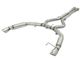 AFE: MACH Force-Xp 3" 304 Stainless Steel Cat-Back Exhaust System - Aggressive Tone w/Polished Tips Ford Mustang 15-17 V8-5.0L