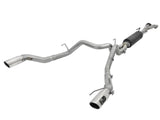 AFE: MACH Force-Xp 3" to 3-1/2" 304 Stainless Steel Cat-Back Exhaust System w/ Polished Tips Ford F-150 Raptor 17-20 V6-3.5L (tt)