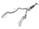 AFE: MACH Force-Xp Hi Tuck 3" to Dual 4" 304 Stainless Steel Cat-Back Exhaust System Ford F-150 Raptor 17-20 V6-3.5L (tt)