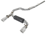 AFE: Takeda 3" 304 Stainless Steel Cat-Back Exhaust System Ford Focus RS 16-18 I4-2.3L (t)