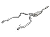 AFE: Vulcan Series 4" to Dual 3" 304 Stainless Steel Cat-Back Exhaust System 19-20 GM Silverado/Sierra 1500 V8-6.2L