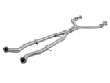 AFE: Takeda Y-Pipe 2-1/2" to 3" 304 Stainless Steel Exhaust System Infiniti Q50/Q60 16-19 V6-3.0L (tt)