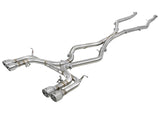 AFE: MACH Force-Xp 3-1/2" 304 Stainless Steel Muffler-Delete Cat-Back Exhaust System BMW X5 M (F85) / X6 M (F86) 15-19 V8-4.4L (tt) S63
