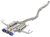 AFE: Takeda 3" 304 Stainless Steel Cat-Back Exhaust System w/ Blue Flame Tips Honda Civic Type R 17-19 I4-2.0L (t)