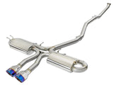 AFE: Takeda 3" to 2-1/2" 304 Stainless Steel Cat-Back Exhaust System Honda Civic Si (Sedan) 17-19 I4-1.5L (t)