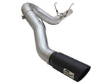 AFE: Large Bore-HD 5" 409 Stainless Steel DPF-Back Exhaust System RAM Diesel Trucks 13-18 L6-6.7L (td) Leaf/Coil Spring Suspension