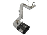 AFE: Rebel XD Series 4" 409 Stainless Steel DPF-Back Exhaust System GM Diesel Trucks 17-19 V8-6.6L (td) L5P