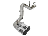 AFE: Rebel XD Series 4" 409 Stainless Steel DPF-Back Exhaust System GM Diesel Trucks 17-19 V8-6.6L (td) L5P