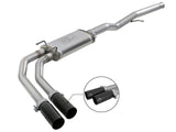 AFE: Rebel Series 3" to 2-1/2" 409 Stainless Steel Cat-Back Exhaust System GM Silverado/Sierra 1500 09-19 V6-4.3L/V8-4.8L/5.3L (Crew Cab/Long Bed)