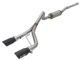 AFE: Rebel Series 2-1/2" 409 Stainless Steel Cat-Back Exhaust System Jeep Wrangler (JK) 07-18 V6-3.6L/3.8L (2/4 Door)