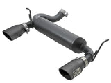 AFE: Rebel Series 2-1/2" 409 Stainless Steel Axle-Back Exhaust System Jeep Wrangler (JK) 07-18 V6-3.6L/3.8L (2/4-Door)