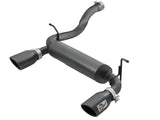 AFE: Rebel Series 2-1/2" 409 Stainless Steel Axle-Back Exhaust System Jeep Wrangler (JL) 18-20 I4-2.0L (t)/V6-3.6L (2/4 Door)