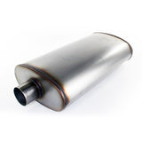 AFE: MACH Force-Xp 3" 409 Stainless Steel Muffler Muffler 3in In/Out 5 x 11 in Body Brushed