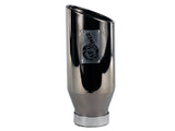 AFE: MACH Force-Xp 4" 409 Stainless Steel Exhaust Tip 4 In x 6 Out x 15 L in Bolt-On (Blk Chrome)