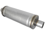 AFE: MACH Force-Xp 2-1/2" 409 Stainless Steel Muffler 2-1/2" Inlet/Outlet Center, 6" Round x 18" Body
