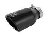 AFE: Takeda 2-1/2" 304 Stainless Steel Exhaust Tip 2-1/2" In x 4" Out x 8"L Bolt-On