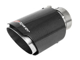 AFE: MACH Force-Xp 2-1/2" Stainless Steel Carbon Fiber Exhaust Tip 	 2-1/2" In x 4" Out x 7"