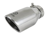 AFE: Takeda 2-1/2" 304 Stainless Steel Exhaust Tip 2-1/2" In x 4" Out x 8"L Bolt-On
