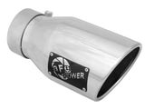 AFE: MACH Force-Xp 3" 304 Stainless Steel Exhaust Tip 	 3" In x 4-1/2" Out x 9" L Bolt-On