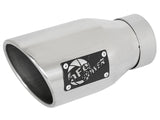 AFE: MACH Force-Xp 3" 304 Stainless Steel Exhaust Tip 3" In x 4-1/2" Out x 9" Length Bolt-On Left