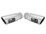 AFE: MACH Force-Xp 3-1/2" 304 Stainless Steel Exhaust Tip Dual 3-1/2" In x 4-1/2" Out x 12" L Bolt-On