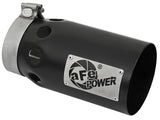 AFE: Rebel XD Series 4" 409 Stainless Steel Exhaust Tip 4" In x 5" Out x 10" L Bolt-On Right
